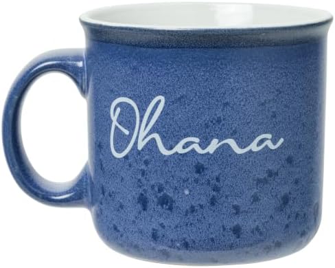Silver Buffalo Disney Lilo and Stitch Ohana Reactive Glaze Camper Mug, 20oz - Image 2