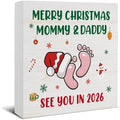 Christmas Decor, Merry Christmas Mommy and Daddy See You in 2026 by Oqtumes