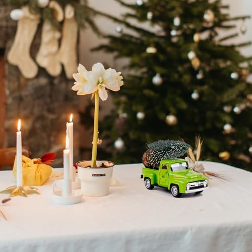 Christmas Green Truck Decor, Green Tree Truck Decorations for Home Indoor, Mini Cute Christmas Tree Tiered Tray Decor, Farmhouse Kitchen Tabletop Centerpiece Decorations - Image 7