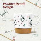 QIKSION 16oz Christmas Mugs, Large Coffee Mugs Set of 4, Holiday Hot Chocolate Ceramic Mug Gift Set for Family, Friends and Colleagues - Image 7