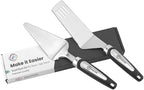 Pie Server Spatula and Cake Cutter Slicer, Stainless Steel Set by Paxnok