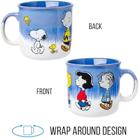 Silver Buffalo Peanuts Charlie Brown, Reactive Glaze Camper Mug, 20oz - Image 5