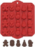 3D Christmas Silicone Molds, Xmas Baking Mold for Cakes, Handmade Soap, Jello, Chocolate, Candy and Candles by Unknown