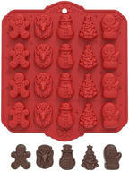 3D Christmas Silicone Molds, Xmas Baking Mold for Cakes, Handmade Soap, Jello, Chocolate, Candy and Candles by Unknown