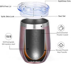 MEZMUT 120oz Insulated Wine Tumbler with Lid Wine Glass(Rose Gold,4 Pack) - Image 4