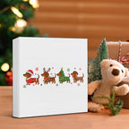 Dachshund Christmas Decor, Cute Wiener Dog Wooden Sign for Christmas - Image 5