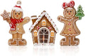 Suzile 3 Pcs Christmas Gingerbread Table Decorations Wooden Indoor Decor by Suzile