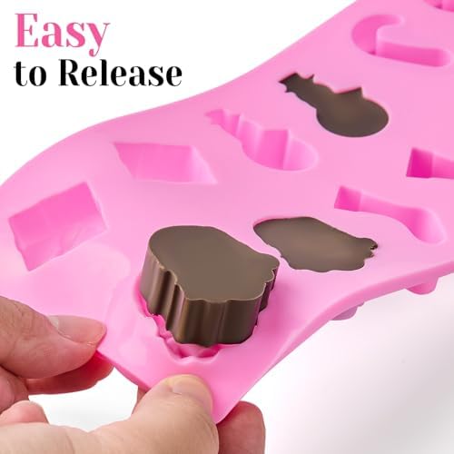 Christmas Chocolate Silicone Molds, 6 PCS - Image 5