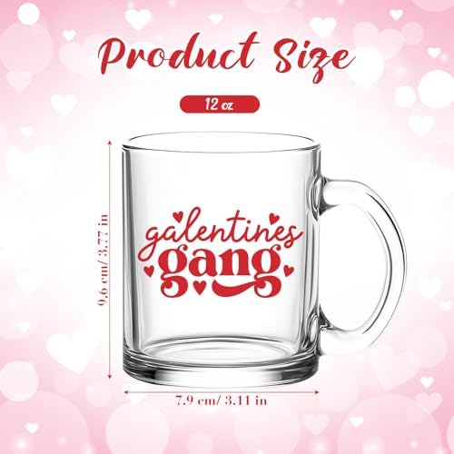 Maxcheck 6 Sets 12 oz Galentines Gang Glass Cups Bulk - Image 2