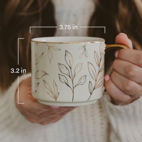 Sweet Water Decor In My Engaged Era Mug, 14oz Fine Bone China Cup for Tea & Coffee, Gold Handle & Rim, Engagement Gift for Fiancee & Bride-to-be, Bridal Shower Decoration and Gift for Future Wife - Image 4