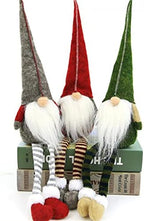 BWFY 3pcs new Christmas Decoration Long Legs Rudolph Doll Christmas Children Gift Hotel mall Window Decoration by CandyCaneLane