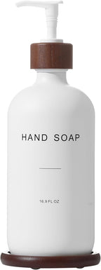Glass Soap Dispenser, Refillable Hand Soap Dispenser by BONLONG