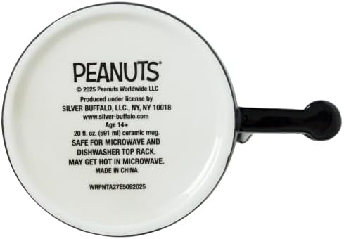 Silver Buffalo Peanuts Snoopy Racing Team, 3D Sculpted Handle Mug, 20oz - Image 5