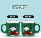 Silver Buffalo Peanuts Holiday Treats and Cocoa, Ceramic Camper Mug, 20oz - Image 2
