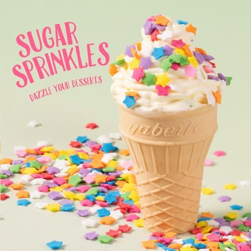 Rainbow Sprinkles for Cake Decorating Edible Star Confetti Sprinkles Mix for Cake, Baking, Ice Cream, Cookies, Cupcake Topper 4.2 OZ - Image 4