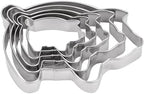 MrCookie Pig Cookie Cutters Set, 5pc Thickened Stainless Steel. by MrCookie