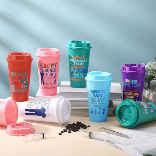 SiliFine 12 Pcs Christmas Surgical Tech Gifts Bulk 16 oz Surg Tech Tumblers - Image 3