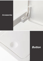 Compact Push-in Trash Can with Lid - Image 4