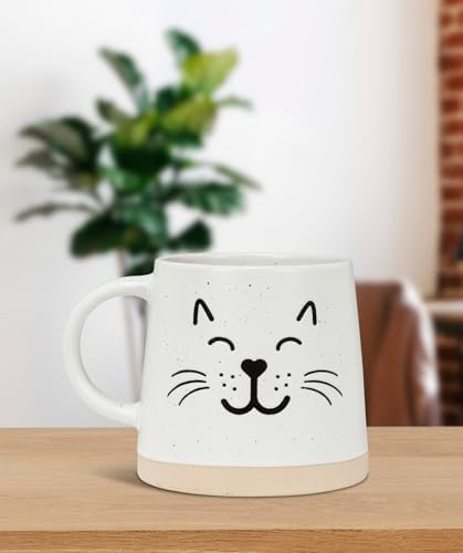 Abbott Collection Wide Base Mug with Cat Face - Image 3