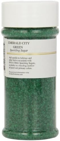 India Tree Green Sparkling Sugar, Coarse Decorating Sugar, 7.5 oz Jar - Image 3