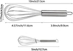 10 inch Stainless Steel Whisk, 5 inches - Image 2