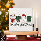 Dental Christmas Decor, Cute Christmas Teeth Wooden Sign Decorations - Image 3