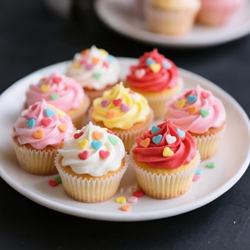 Edible Rainbow Confetti Sprinkles,Colorful Heart-Shape Cake Decoration,130g - Image 6
