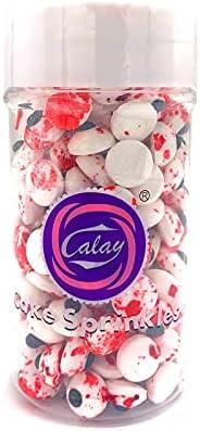Halloween Weraru Small Candy Bloody Red Eyeballs Eye Ball Sweets Cake Cupcake Toppers Cookie Dessert Sprinkles Decorations for Christmas Halloween Birthday Party Supplies 3.4 Ounce - Image 4