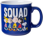 Silver Buffalo Peanuts Squad Ceramic Camper Mug, Classic Drinkware, 20oz by SilverBuffalo