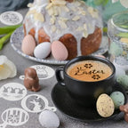 Easter Cookie Stencils 36 Reusable Egg Bunny Coffee Dessert Decor Templates - Image 5
