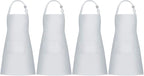 Jubatus 4 Pack Bib Aprons with 2 Pockets Cooking Chef Kitchen Apron by Jubatus