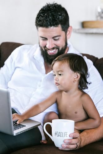 Pearhead Large Dad Life Mug, Ceramic Coffee Cup - Image 5