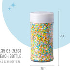 Sweets Indeed Sprinkles, 4 Pack, Edible Sprinkle Mix, Perfect for Cake Decorations, Baking, Ice Cream, Cookies, Cupcake Topper (Spring) - Image 4