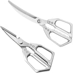 2-Piece Heavy Duty Kitchen Scissors Professional Stainless Steel Meat & Poultry - Image 9