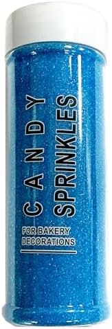 Edible Blue Sanding Sugar Sprinkles 142g/ 5.01oz Sparkling Blue Sugar Crystals for cake decorating for Cakes, Cookies, Cupcakes, Ice Cream Topping and Rimming Sugar - Image 6