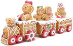 Hodao 9.25 in Christmas Gingerbread Man Train Decoration, Xmas Gift by Hodao