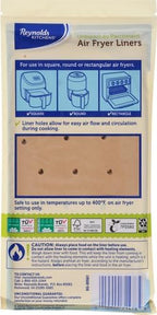 Reynolds Kitchens Air Fryer Liners Disposable, Unbleached Parchment Paper Sheets - Image 3