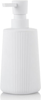Small Soap Dispenser for Bathroom and Kitchen, Modern Farmhouse Striped Style by KellyHome