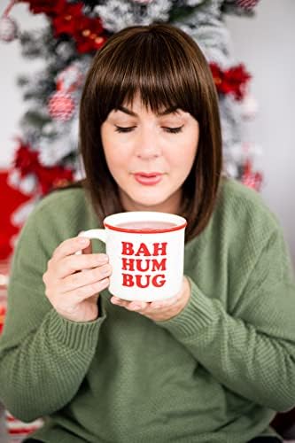 Pearhead Bah Hum Bug Christmas Camper Mug, Holiday Coffee Cup, 15 oz - Image 3