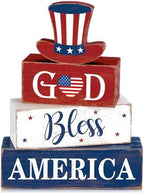 Moucuny 4 Pcs Patriotic 4th of July Centerpieces 250th Anniversary by Moucuny