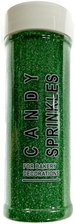 Edible Green Sanding Sugar Sprinkles 142g/ 5.01oz Sugar Crystals for cake decorating Candy Baking Decorations Ice Cream Toppings and Cookie Decorating for Valentines Halloween Christmas - Image 7