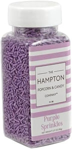 Purple Sprinkles Jimmies 3.17 oz, Sprinkles For Cake Decorating, Cake Sprinkles, Sprinkles For Baking, Ice Cream & More, The Hampton Candy Company by TheHamptonPopcornCandyCompany