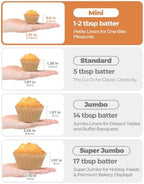 Bake Choice 400pcs Mini Cupcake Liners for Baking, Muffin Liners - Image 5