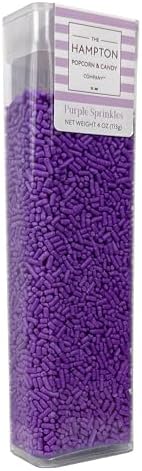 Bright Purple Sprinkles Jimmies 4 oz, Sprinkles For Cake Decorating, Baking, Ice Cream & More, The Hampton Candy Company by TheHamptonPopcornCandyCompany