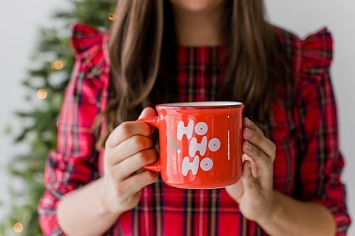 Pearhead Ho Ho Ho Christmas Camper Mug, Holiday Coffee Cup, Christmas Home Décor, Holiday Gifts, Seasonal Coffee Mug, Stocking Stuffer Gift Ideas, Microwave And Dishwasher Safe (Pack of 2) - Image 2