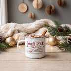 Yaomiao 1 Pcs North Pole Christmas Coffee Mugs, Stainless Steel, Enamel - Image 4