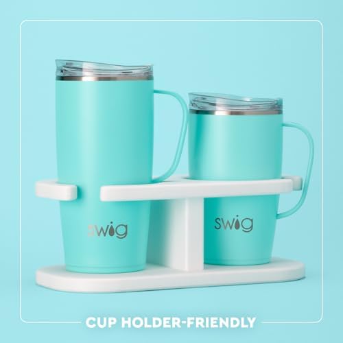 Swig Life 22oz Insulated Travel Mug with Handle & Lid, Lucky Leopard - Image 6
