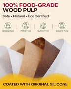 Katbite Tulip Cupcake Liners 200PCS, Muffin Baking Cups Holders - Image 3