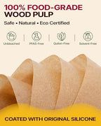 Katbite Tulip Cupcake Liners 200PCS, Standard Size Muffin Baking Cups Brown - Image 4