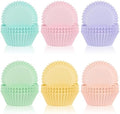 600 Pack Pastel Cupcake Liners Colorful Cupcake Wrappers Baking Cup Standard Size Muffin Liners for Spring Easter Baby Shower Wedding Birthday Pride Party Candy Cake Decorations Supplies by Unknown
